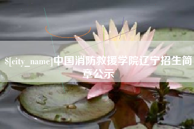 安达中国消防救援学院辽宁招生简章公示