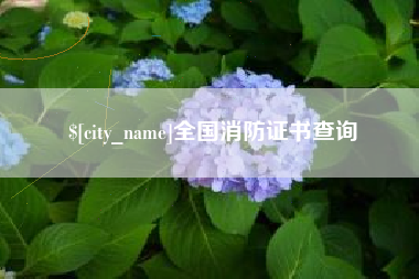 安达全国消防证书查询