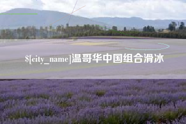 安达温哥华中国组合滑冰