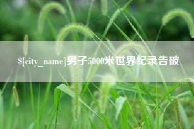 安达男子5000米世界纪录告破