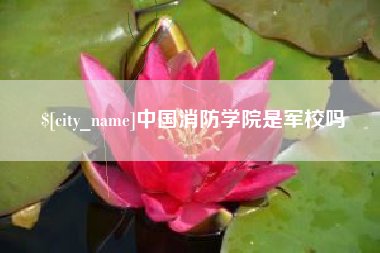安达中国消防学院是军校吗
