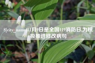 安达11月9日是全国119消防日,为积极推进修改病句