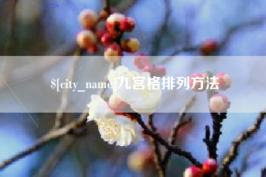 安达九宫格排列方法