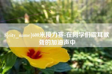 安达600米接力赛-在同学们震耳欲聋的加油声中