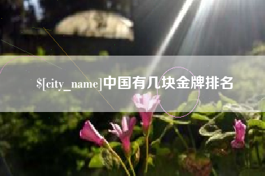 安达中国有几块金牌排名