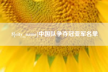 安达中国队争夺冠亚军名单