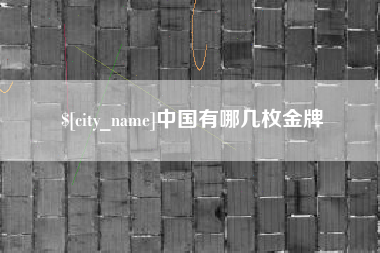 安达中国有哪几枚金牌
