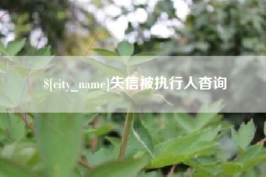 安达失信被执行人杳询