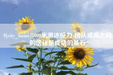 安达5000米滑冰接力-团队成员之间的信任是成功的基石