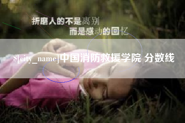 安达中国消防救援学院 分数线