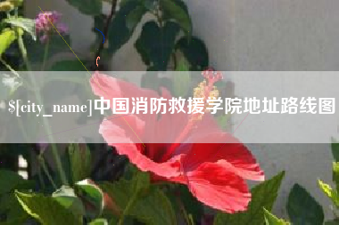 安达中国消防救援学院地址路线图