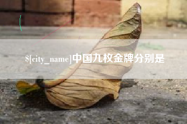 安达中国九枚金牌分别是