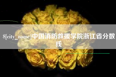 安达中国消防救援学院浙江省分数线