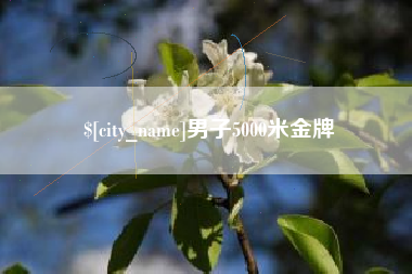 安达男子5000米金牌