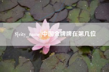 安达中国金牌牌在第几位