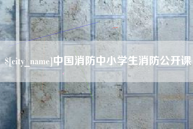 安达中国消防中小学生消防公开课