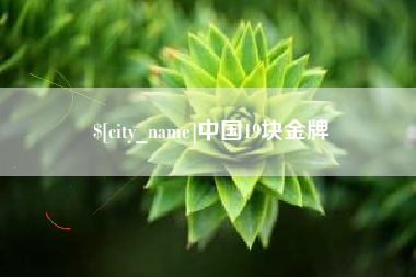 安达中国19块金牌