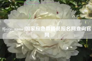 安达国家应急救援员报名网查询官网