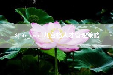 安达九宫格人才管理策略