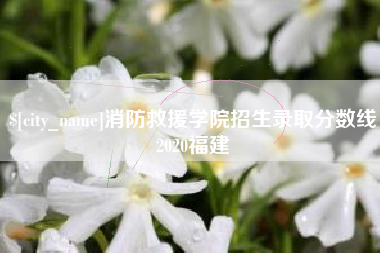 安达消防救援学院招生录取分数线2020福建
