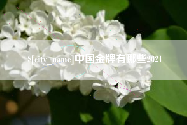 安达中国金牌有哪些2021