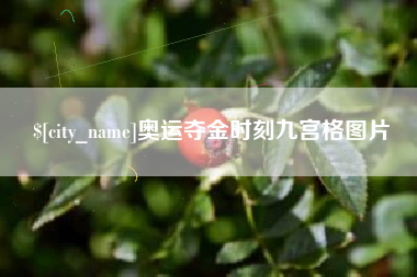 安达奥运夺金时刻九宫格图片
